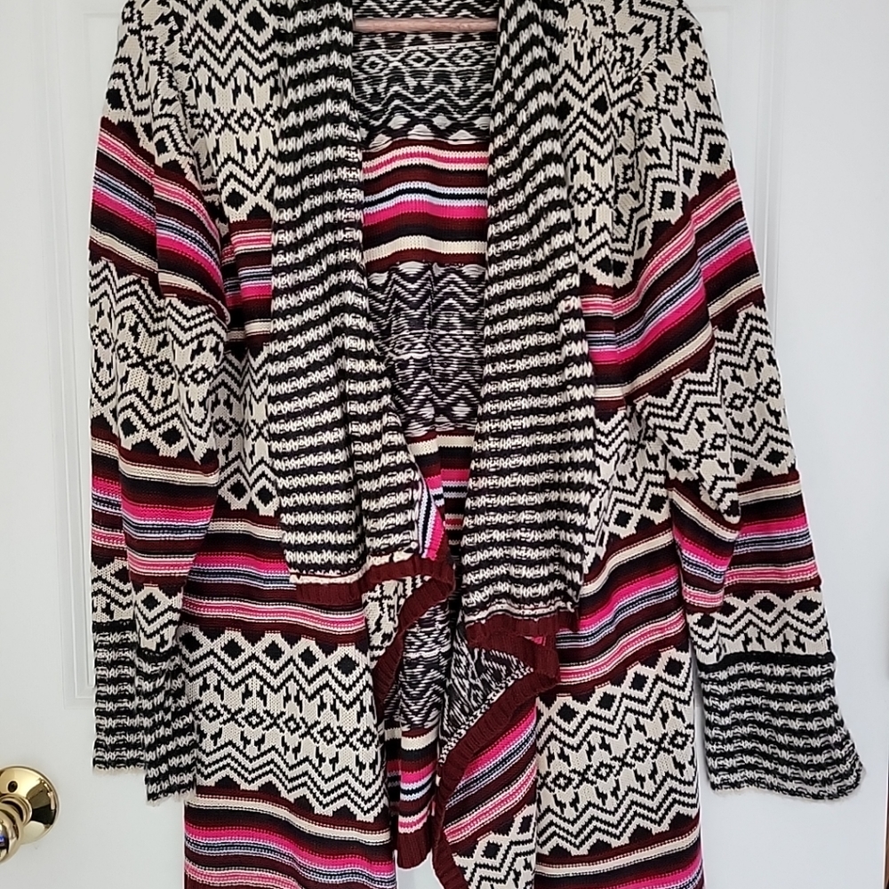 Maurices Long Sleeves Open Front Cardigan, Size XXL, Multicolor